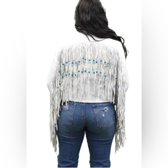 Liberty Wear Rodeo Nights Leather Fringe Jacket - Picture 2 of 2